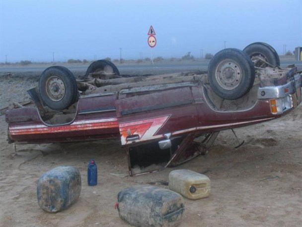 واژگونی خودرو در محور خاش ‏به ایرانشهر ۲۳ مصدوم برجای گذاشت