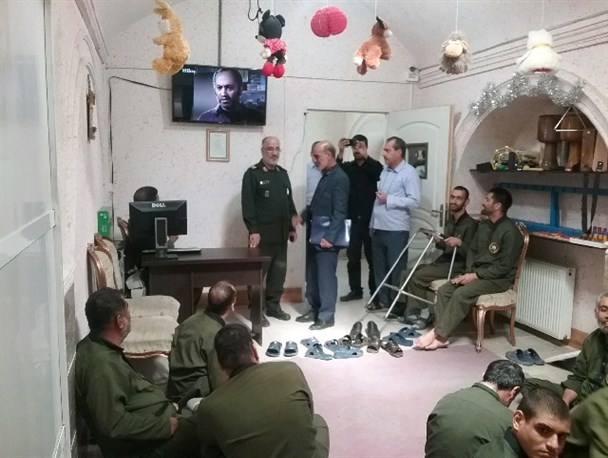 بازدید فرمانده سپاه روح الله از مرکز نگهداری معلولین ذهنی