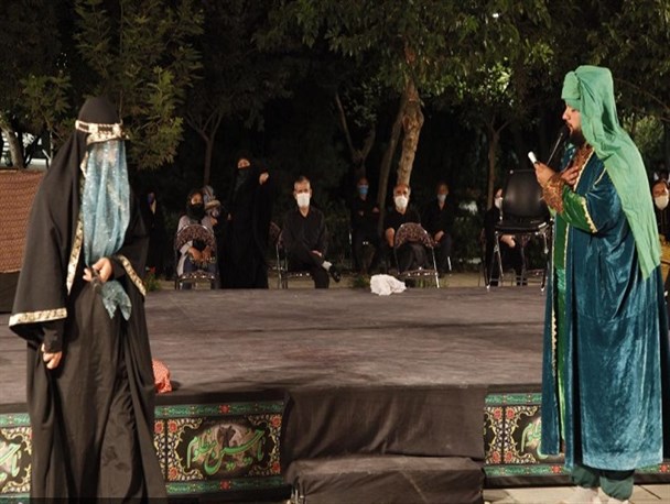 ادامه اجراهای تعزیه با «فضل و فتاح» مقابل تالار وحدت