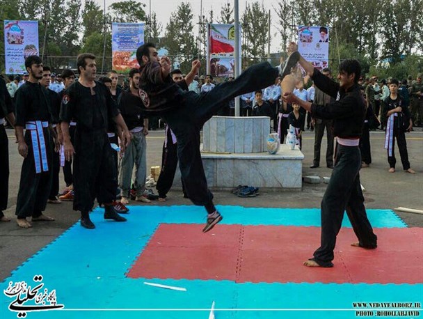 صبحگاه مشترک نیروهای مسلح شهرستان البرز