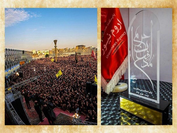 تندیس اولین اجتماع مردمی «مدافعان حرم» به اروم‌نیوز رسید