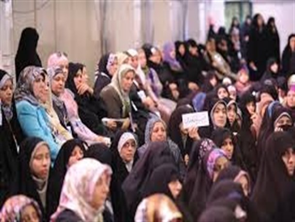 حضور یکپارچه بانوان برخواری در اجتماع «معصومیه»