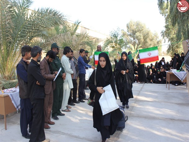 اعزام ۸۰دانش آموز دختر ریگانی به اردوی راهیان نور/تصاویر