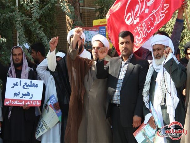 گزارش تصویری/ تجمع ضد استکباری علما و روحانیون تشیع و تسنن شهرستان زاهدان