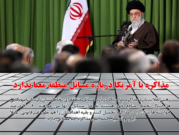 رهبر معظم انقلاب در دیدار سفرا و کارداران جمهوری اسلامی/گرافیک