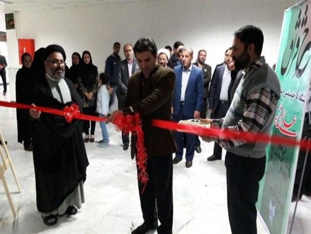 نمایشگاه نقاشی خط " فراق "در دانشگاه آزاد بندرگز + تصاویر