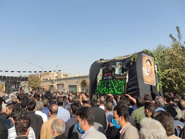 پیکر عالم ربانی آیت الله علاقه‌بند به خاک سپرده شد