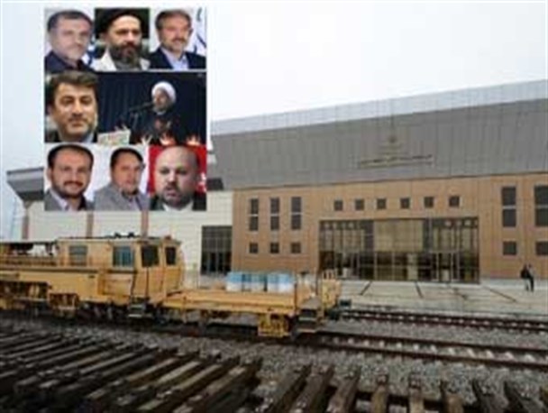 نمایندگان گلستان را برای افتتاح راه آهن نبردند / جلوگیری از ورود امیر خمر به سالن راه آهن / امیر خمر و نمایندگان با بالگرد به مراسم افتتاح رفتند