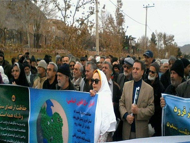 تجمع اعتراضی در نطنز و اصول و موازینی که حفظ شد+ تصاویر