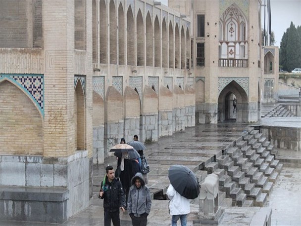 باران به داد هوای اصفهان رسید + تصاویر