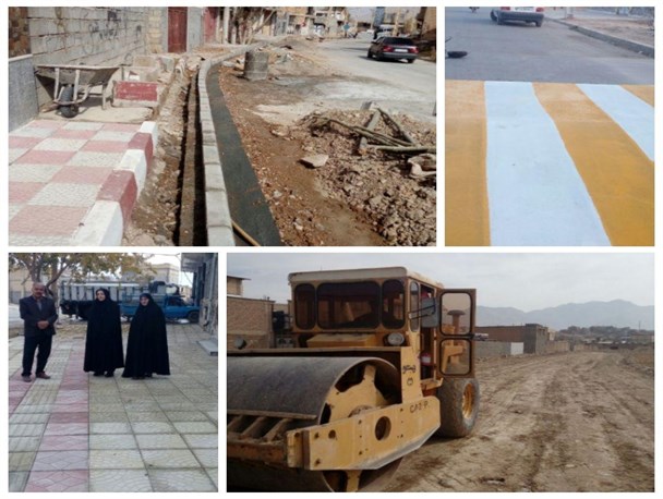مناسب‌سازی پیاده‌روهای روستای کران بااعتباری بالغ‌بر ۱۳۰میلیون تومان