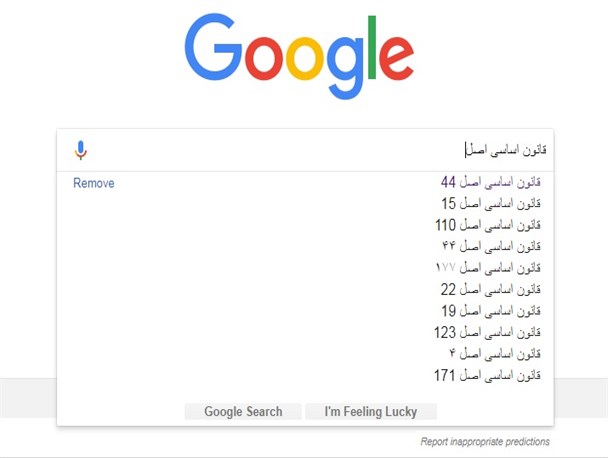 مهمترین اصول قانون اساسی از نگاه گوگل