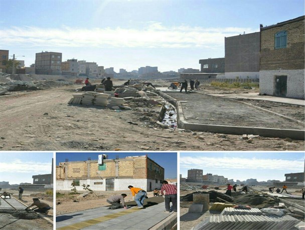 عملیات ساماندهی معابر شهری صالحیه ادامه‌دار است