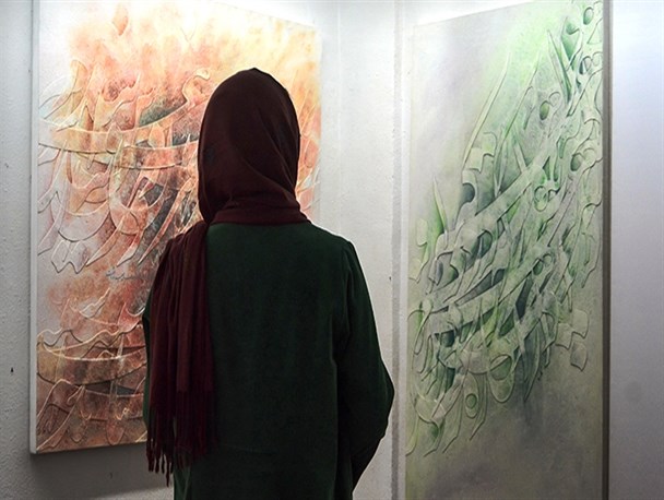 نمایشگاه خط‌نقاشی «علی گنجی» در ساری