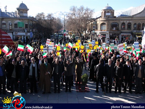 جشن بزرگ مردمی انقلاب در همدان برگزار شد+تصاویر
