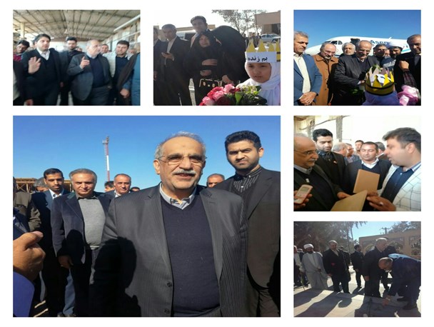 وزیر اقتصاد و دارایی از پروژه های عمرانی، صنعتی و درمانی بم بازدید کرد/ کلنگ احداث کارخانه سفال سازی بر زمین زده شد