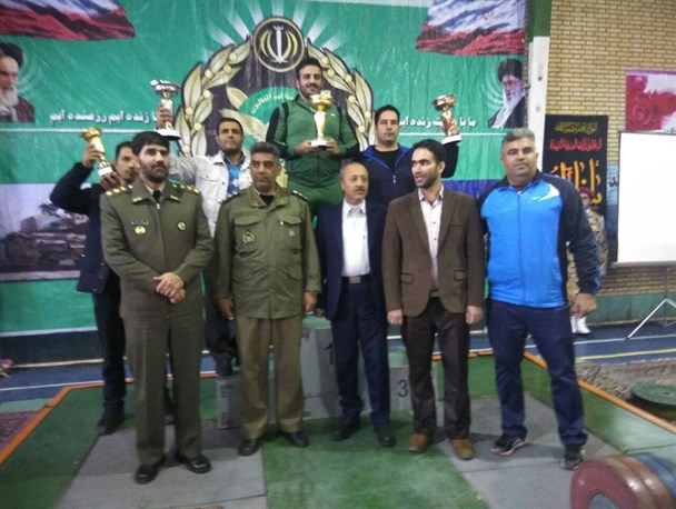 مسابقات وزنه برداری قهرمانی نیروی زمینی ارتش جمهوری اسلامی ایران برگزار شد