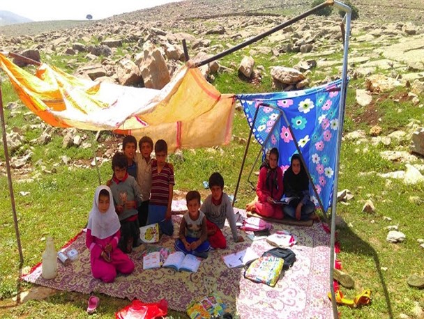 سختی تحصیل در گوشه و کنار خوزستان+تصایر