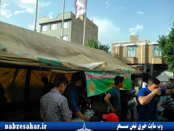 ایستگاه های صلواتی در شب نیمه شعبان در خرمدره