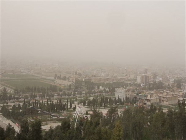 میزان دید افقی در سرپلذهاب کمتر از 2 هزار متر است / هشتمین روز هوای آلوده شهرستان در آخرین ماه بهاری سال