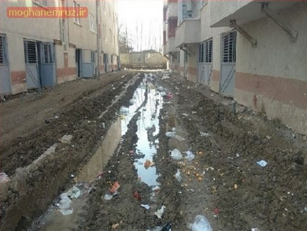 اوضاع مسکن مهر بیله سوار همچنان فلاکت بار+تصاویر
