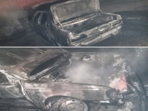 آتش گرفتن پژو آردی در روستای فوداز نایین به علت نامعلوم