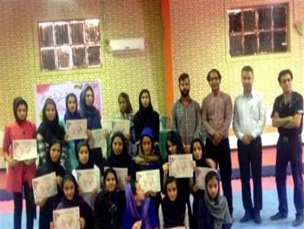 قهرمانی ووشو کاران بانوان دیری در مسابقات استانی