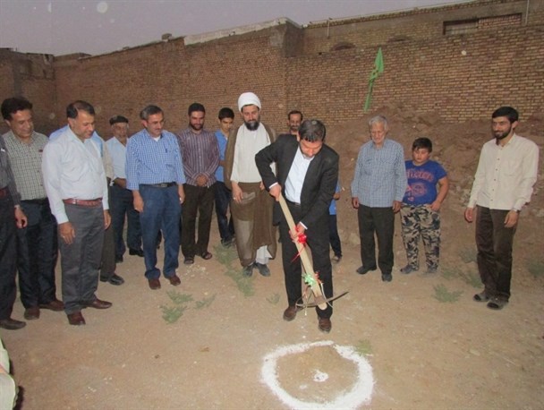 مراسم کلنگ زنی حسینه پیامبر اعظم(ص) گتوند+تصاویر