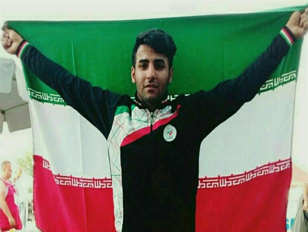 نشان برنز مسابقات پرتاب وزنه معلولان جهان بر سینه ورزشکار سنقری