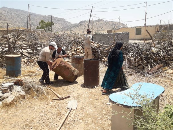 جهادگران بسیجی اینبار در روستای فراموش شده آبریگون گچساران+تصایر