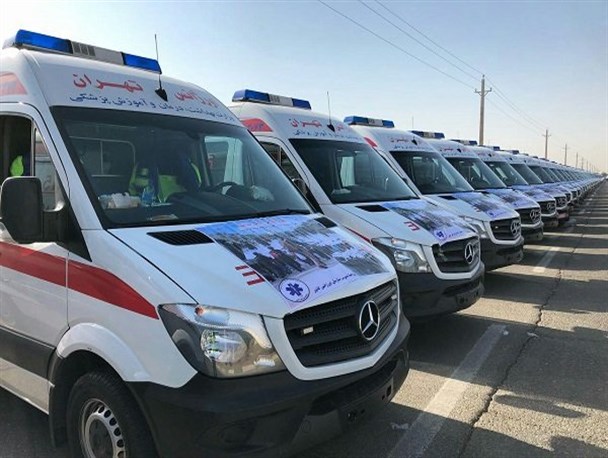 استقرار ۱۲۰ اتوبوس آمبولانس و اورژانس هوایی برای خدمت‌رسانی به زائران اربعین در مهران