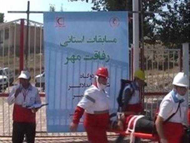 برگزاری مسابقات استانی رفاقت مهر هلال احمر در نیر