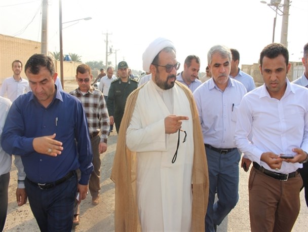 بازدید میدانی مسئولین شادگان از روستاهای بخش مرکزی شادگان