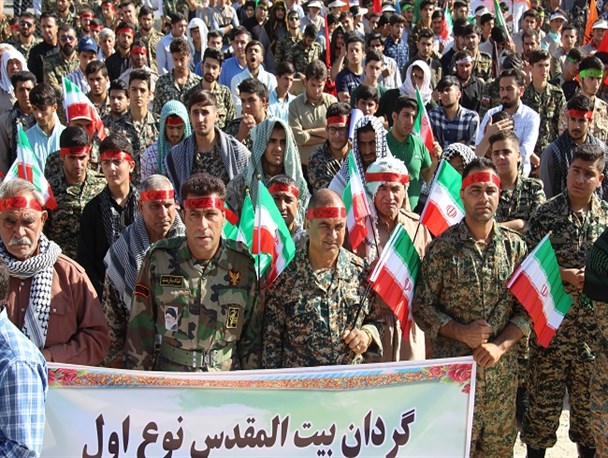 حضور باشکوه بسیجیان ایلامی در رزمایش بزرگ محمد رسول الله (ص)۲