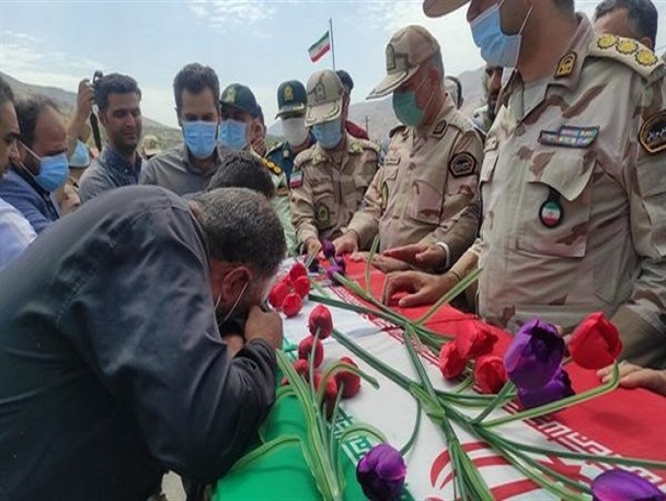 پیکر شهید مرزبان، رشید سپهوند در خرم‌آباد تشییع شد