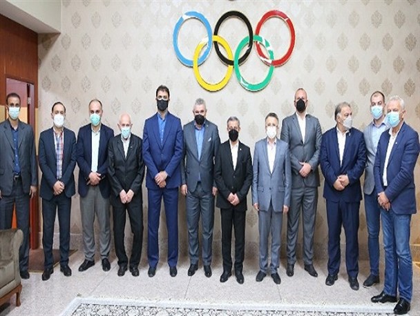 دیدار مسئولین آکادمی ورزش بلگراد صربستان با دبیر کل کمیته ملی المپیک