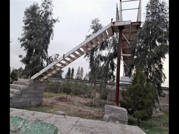 پل عابر پیاده خطرناک قم ایمن سازی شد+ تصاویر