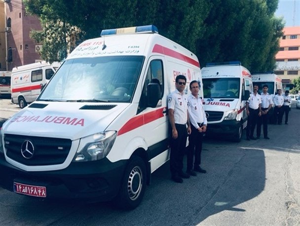 خدمات رسانی اورژانس یزد به زائران اربعین حسینی در مرز مهران