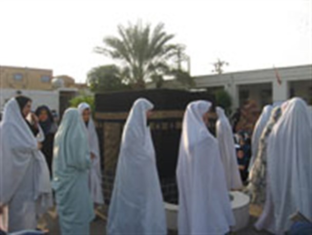 مراسم نمادین حج در مجتمع ریحانه گرگان برگزار شد