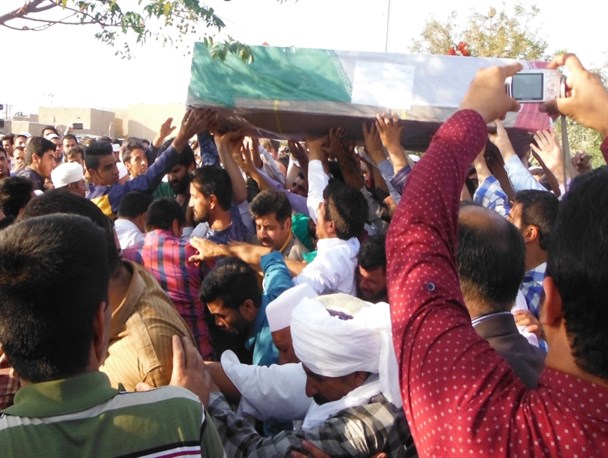 تشیع جنازه یکی از حجاج اهل سنت تایباد برگزارشد