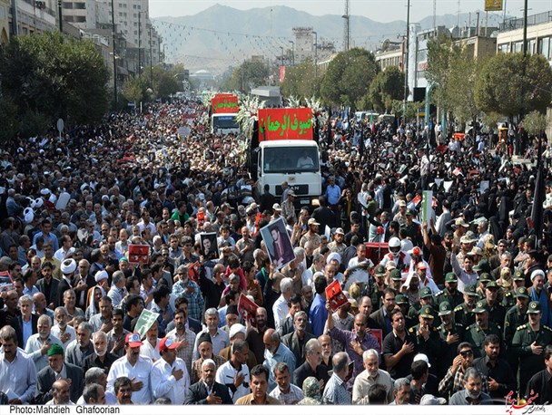 تشییع پیکر جانباختگان فاجعه منا در مشهد