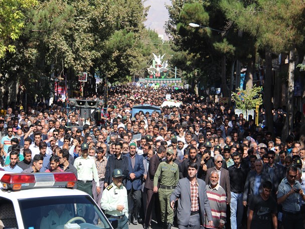 تشیع مسافران آسمانی منا در اسفراین