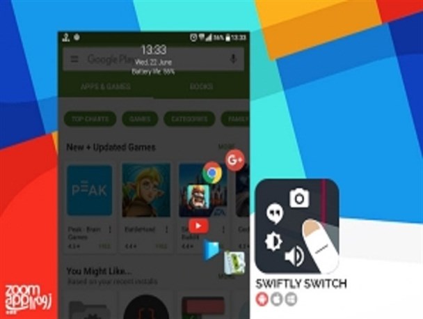 کار راحت تر با گوشی های بزرگ با اپلیکیشن Swiftly Switch