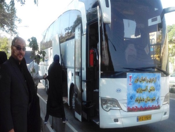 اعزام بیش از ۱۰۰ دانش‌آموز دختر مدارس دماوند به مناطق عملیاتی غرب کشور