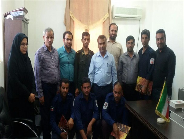 تقدیر و تشکر فرمانده بسیج بردستان از زحمات آتش نشانان بردستانی