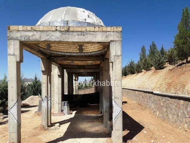 تکمیل مقبره شهید گمنام دانشگاه یاسوج به 7 سال رسید + تصاویر