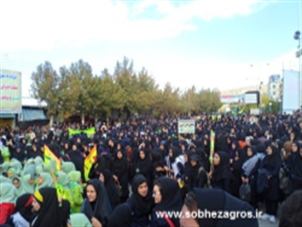اجتماع عظیم راهپیمای 13 آبان در یاسوج+تصاویر