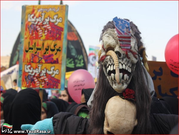 گزارش تصویری /  طنین شعار مرگ آمریکا در یزد