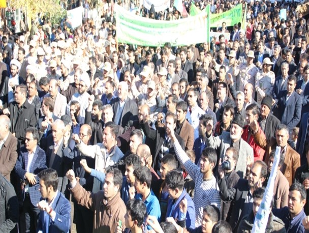فریاد استکبار ستیزی در اصلاندوز طنین انداز شد