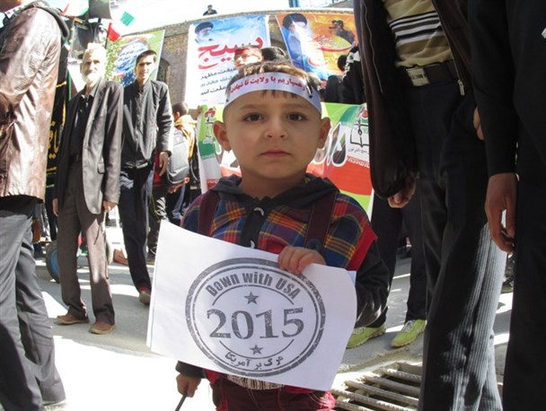 کمپین مرگ بر آمریکا 2015 در خنداب تشکیل شد + تصاویر